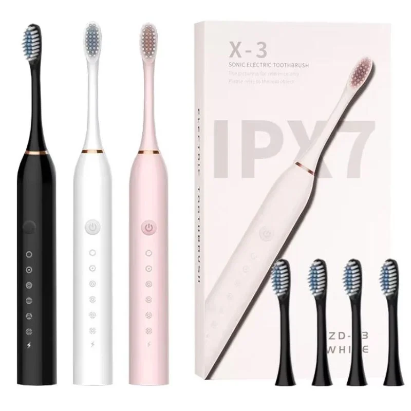EasyToUse36_1775902087.webp X3 Sonic Electric Toothbrush Rechargeable | USB Fast Charging Toothbrush with 5 Modes Deep Cleaning Whitening & Gum Care - Image 1