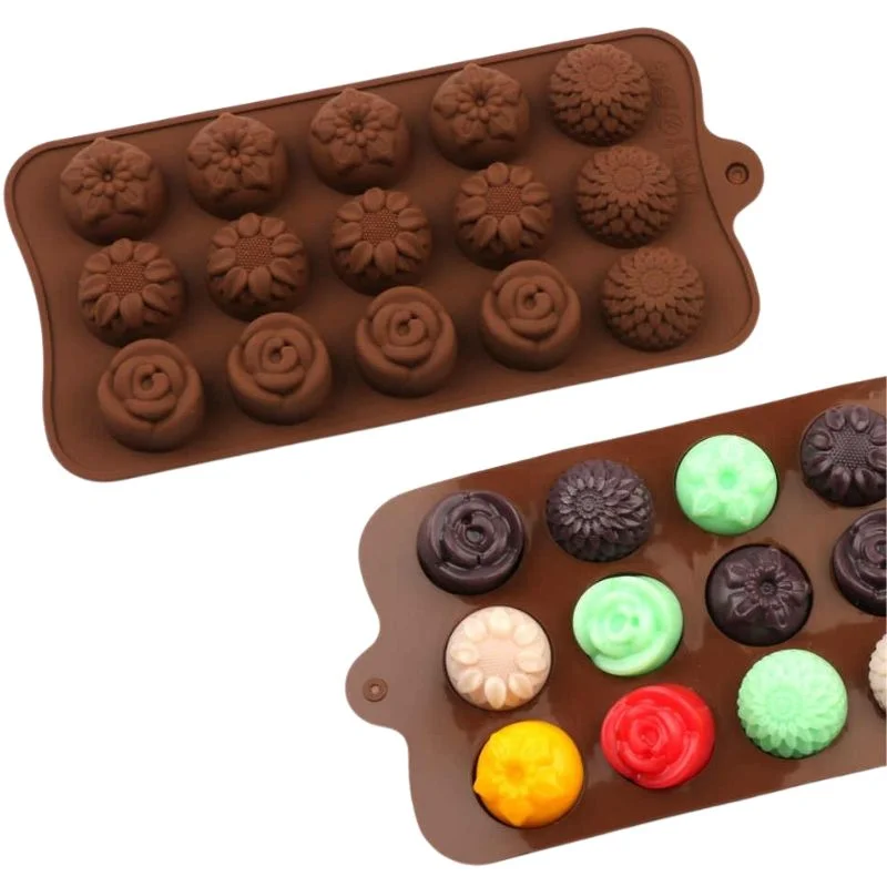 EasyToUse5_1771220381.webp Silicone Chocolate Molds Shapes | Non-Stick Candy & Cake Making Mold for Kids & Adults | Random Shapes - Image 1