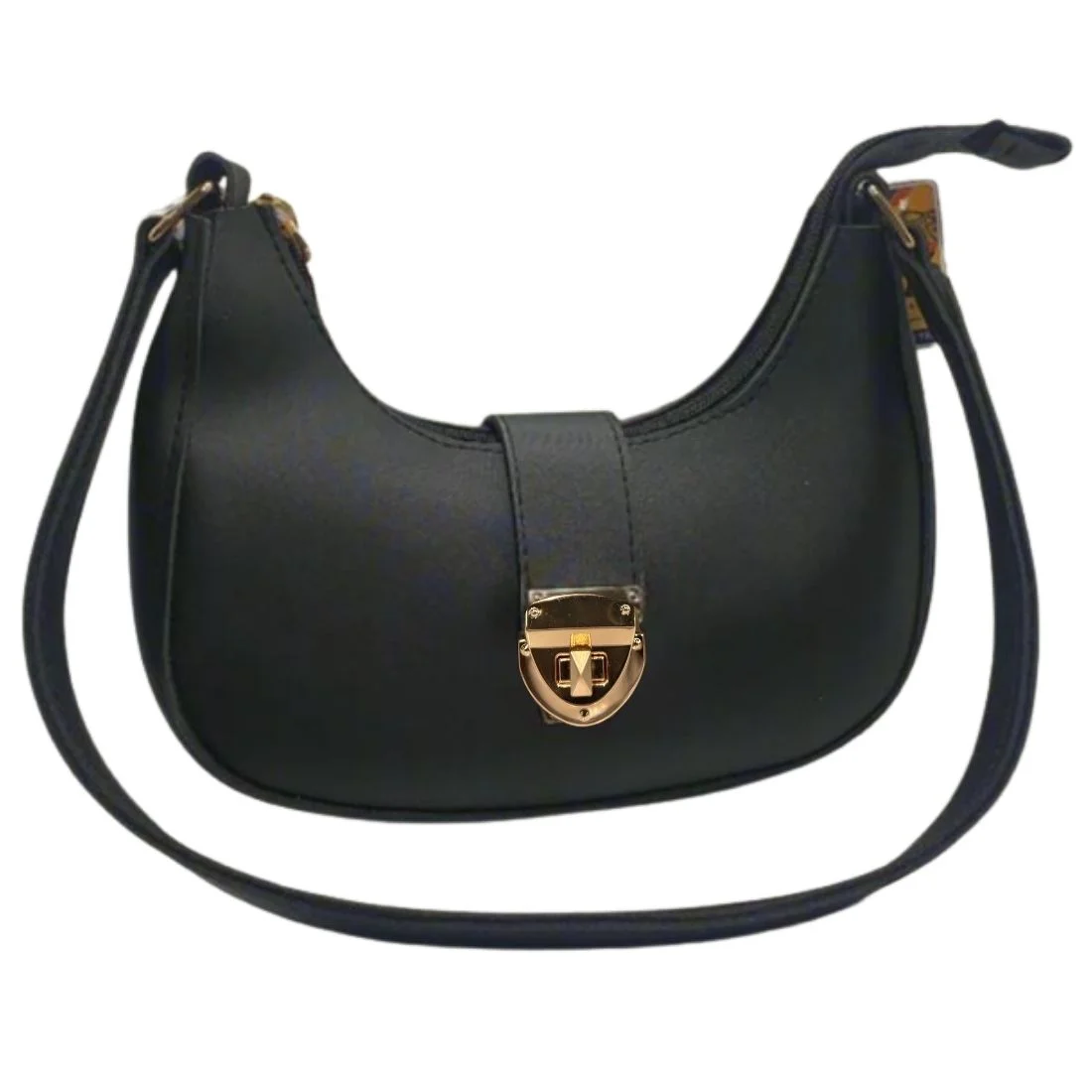 ProductImage-2025-08-23T175929.993_1755954669.webp Crescent Leather Luxury Shoulder Bag for Women | Black - Image 1