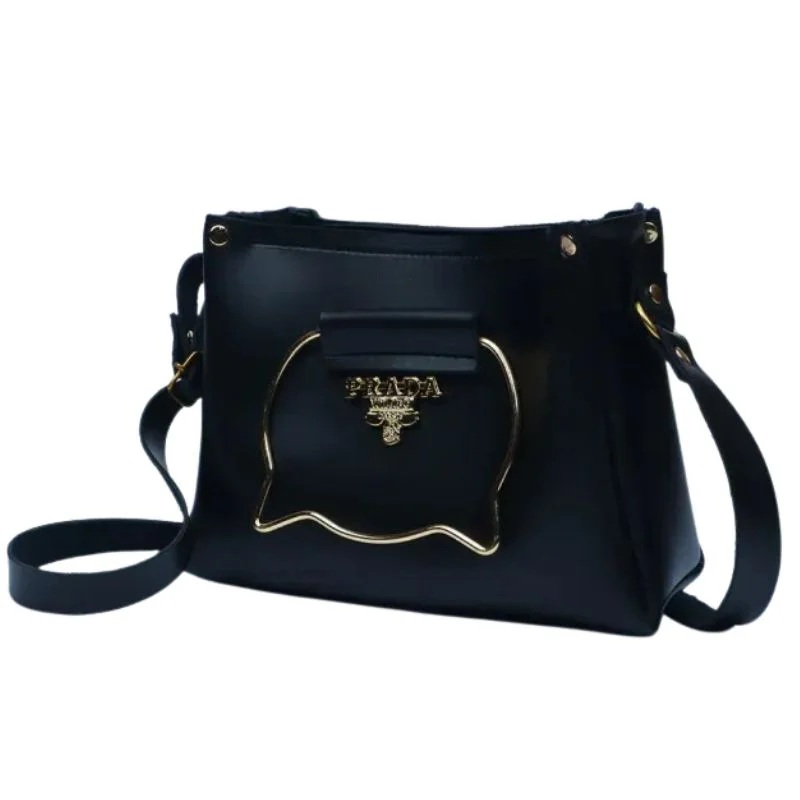 ProductImage-2025-12-13T181211.015_1765631828.webp Black Elegant Cat Handle Handbag for Girls & Ladies | Stylish Shoulder & Crossbody Bag with Gold Accents | Adjustable Strap - Image 1