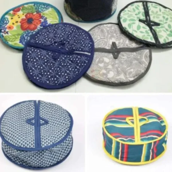 Roti Zipper Bag  | Reusable Airtight & Insulated Storage Bag | Keeps Chapati Fresh, Soft & Warm | Random Design