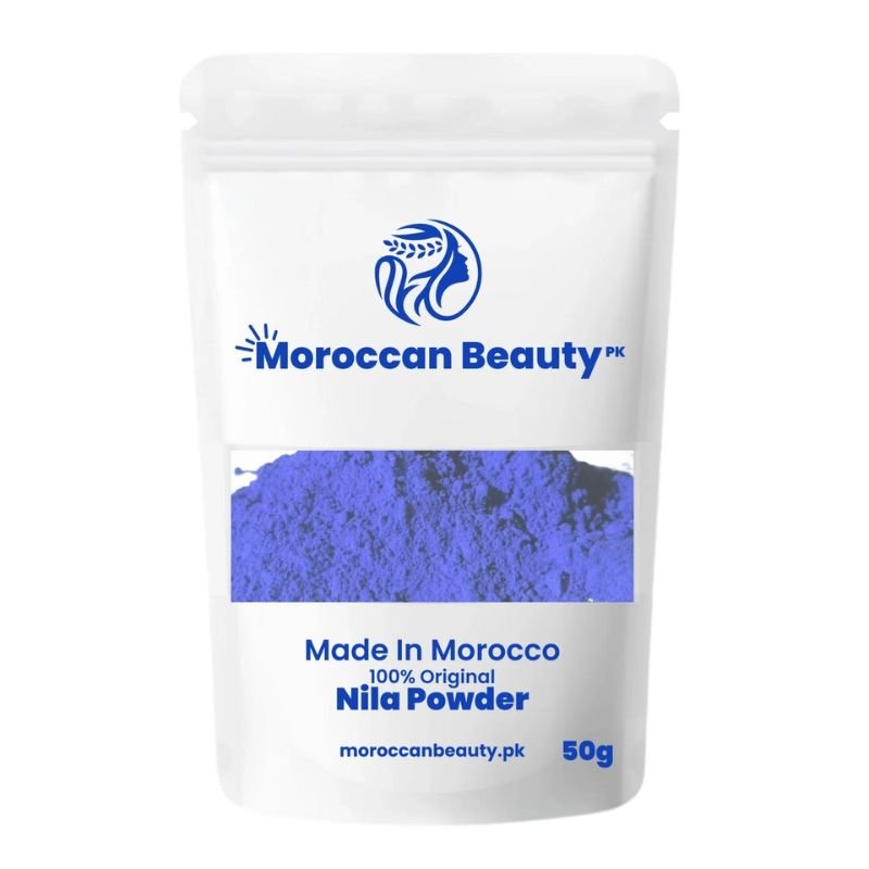 ProductSize20_1752755421.jpg Moroccan Beauty Blue Nila Powder 50g | Skin Whitening, Anti-Inflammatory & Hydrating - Image 1