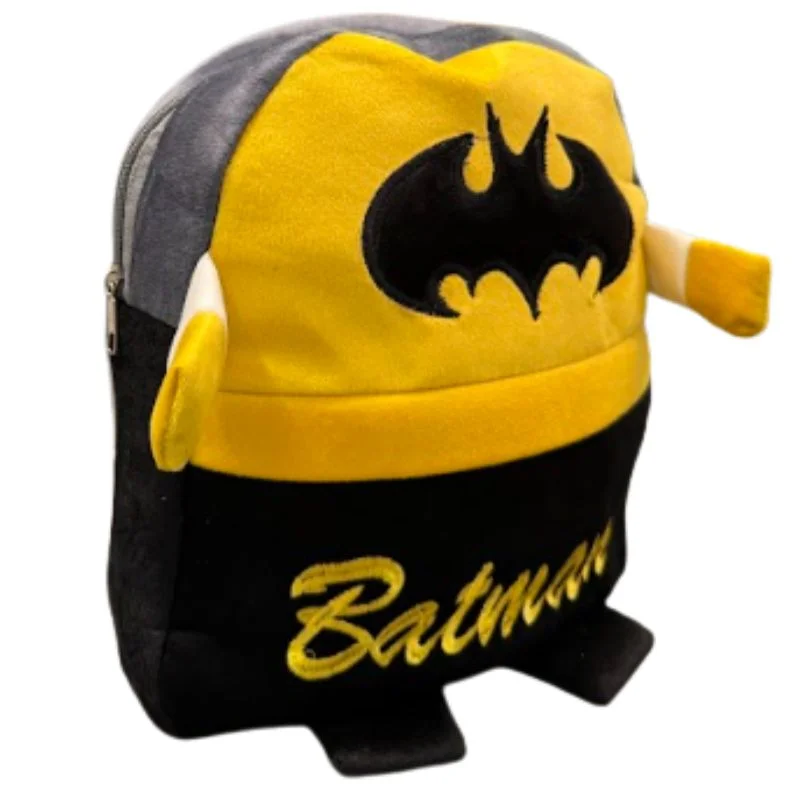 Untitleddesign36_1756550837.webp Cute Plush Batman Character Backpack | Stuffed School Bag & Gift for Kids - Image 1
