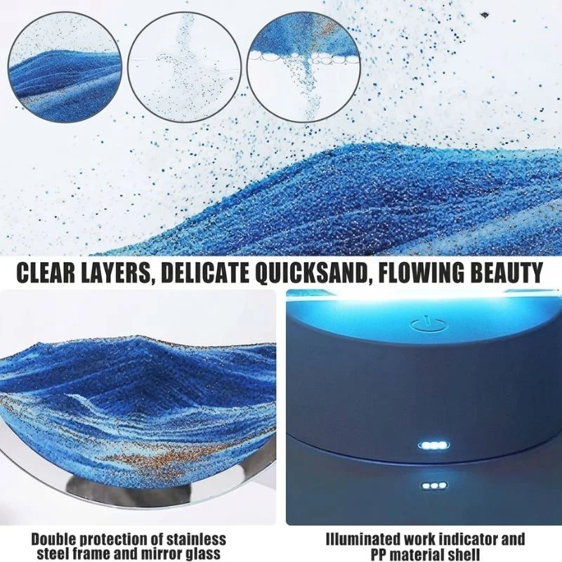 Untitleddesign53_1782903960.webp 3D Moving Sand Art LED Lamp | Flowing Sandscape Painting Display | USB Decorative Table Lamp for Home & Office | Random Color - Image 1