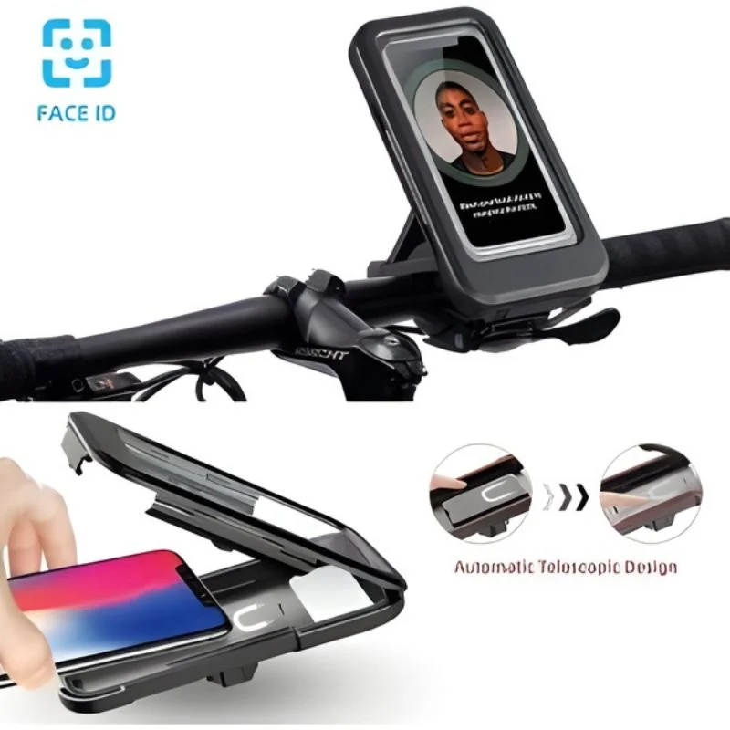 Untitleddesign54_1776082322.webp Waterproof Bike Phone Holder 360° Rotation | Handlebar Mobile Mount for Bicycle & Motorcycle - Image 1