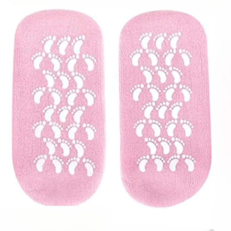 Untitleddesign64_1766736121.webp Reusable Silicone Spa Gel Socks for Dry Feet & Cracked Heels | Intensive Moisturizing Overnight Foot Care - Image 1