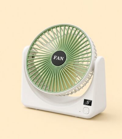 QL-01 rechargeable fan with three speed settings in random color
