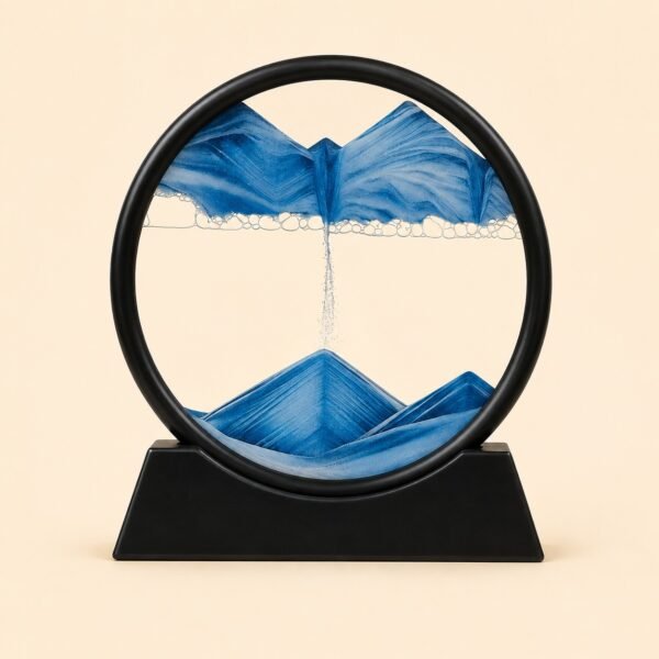 3D moving sand art picture with deep-sea sandscape and display stand