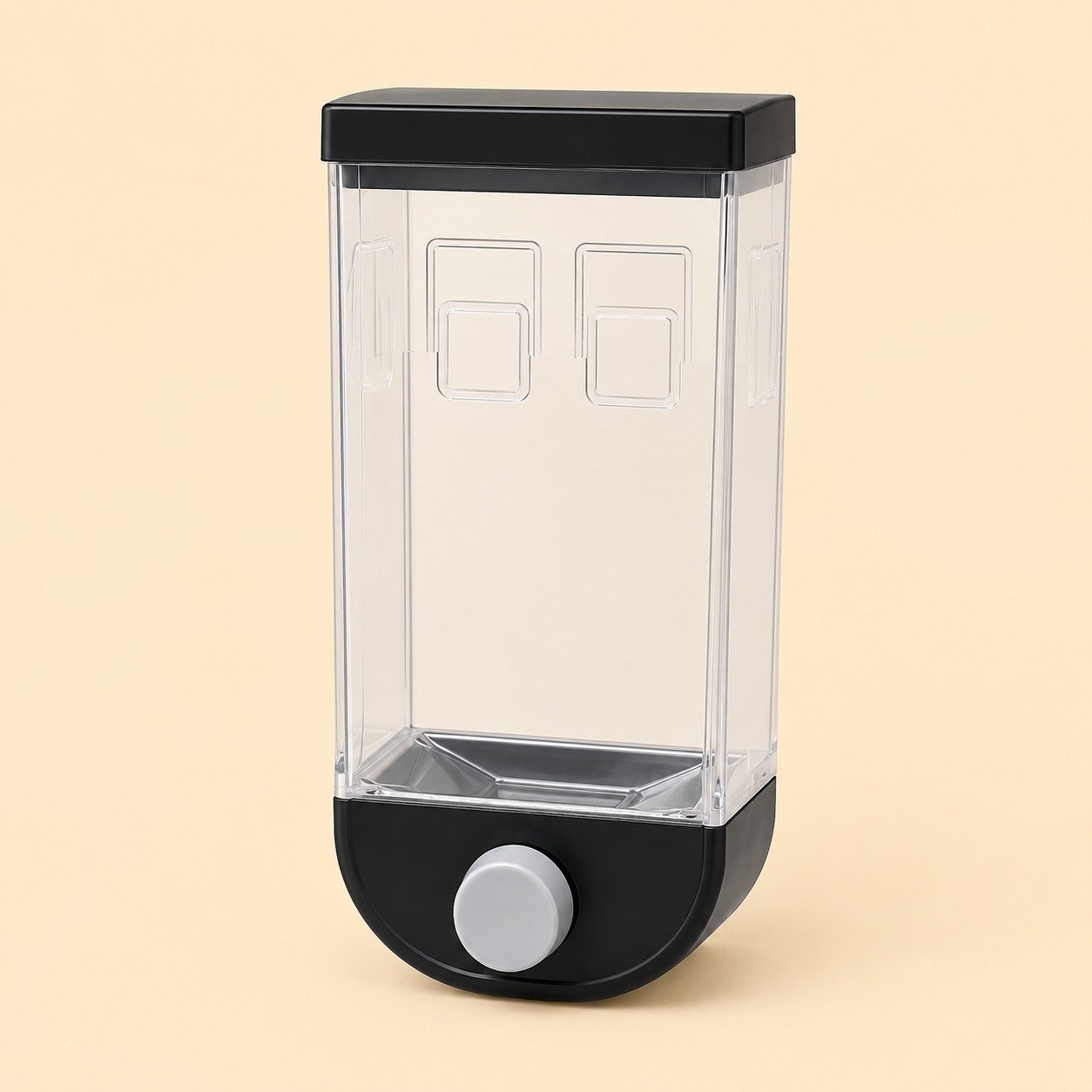 WhatsApp Image 2026-08-19 at 5.04.26 PM (2) Wall Cereal Dispenser 1.5L Transparent Grain Storage Container
