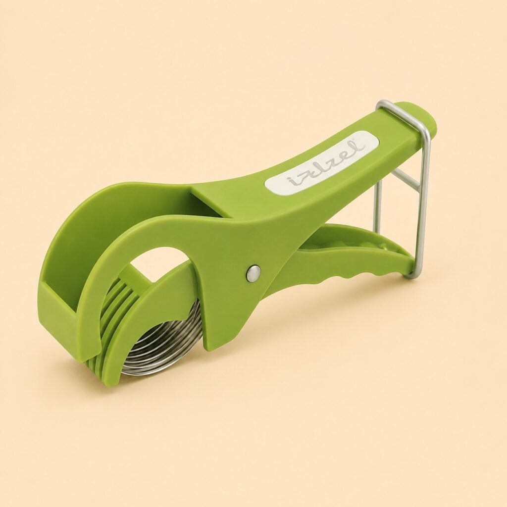 5 blade vegetable chopper with stainless steel blades for cutting vegetables and fruit