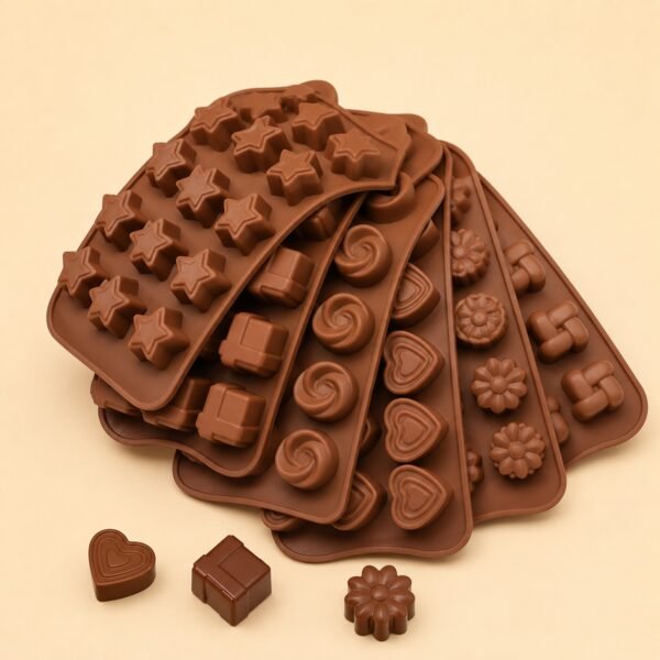 Silicone Chocolate Molds Shapes | Non-Stick Candy & Cake Making Mold for Kids & Adults | Random Shapes