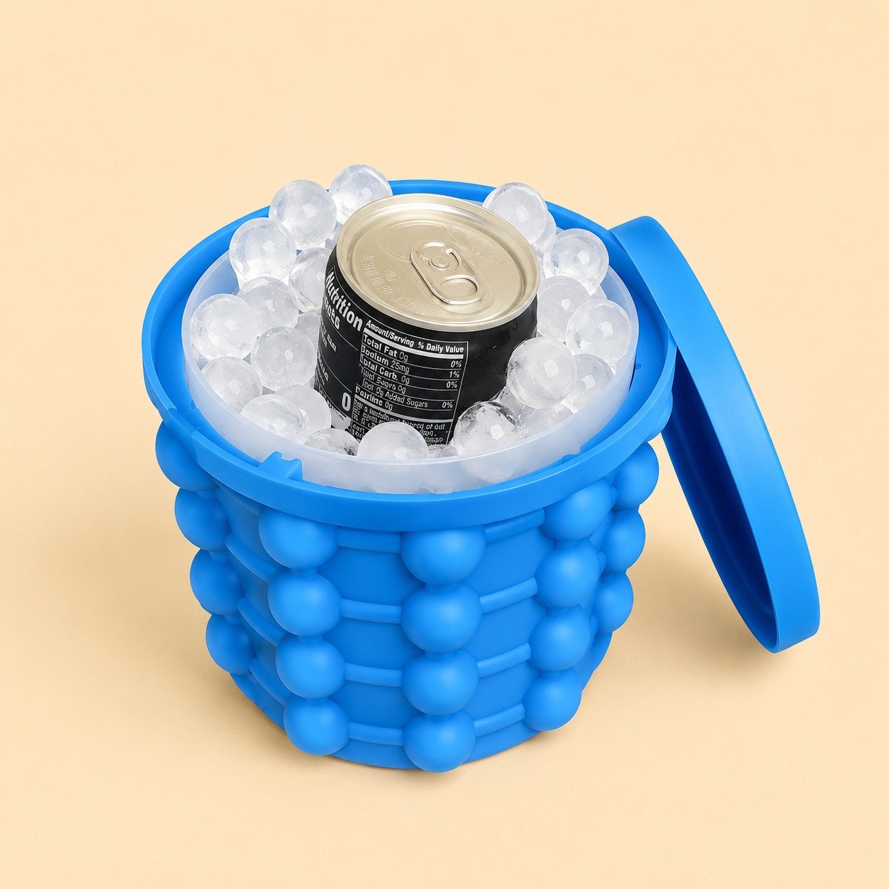 WhatsApp Image 2026-08-20 at 8.22.40 PM (5) Silicone Ice Genie Cube Maker | 2-in-1 Ice Bucket Mold | Portable Soft Silicone Ice Cube Maker for Travel & Outdoor - Image 1