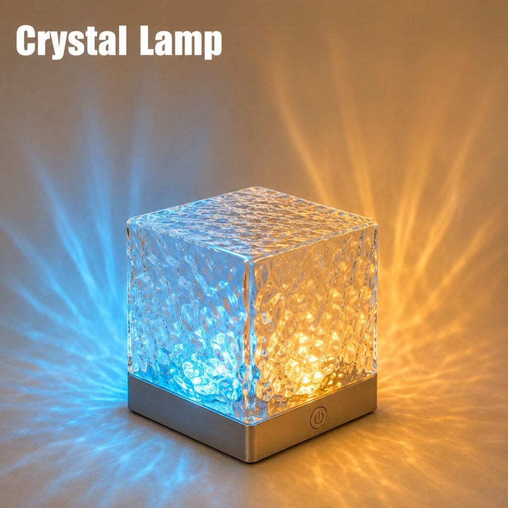 16-color Northern Lights water ripple lamp with remote control creating RGB ocean wave lighting