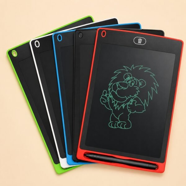 12-Inch Multi-Color LCD Writing Tablet | Top Quality | Reusable Drawing & Note-Taking Tool for Kids  | Random Colors