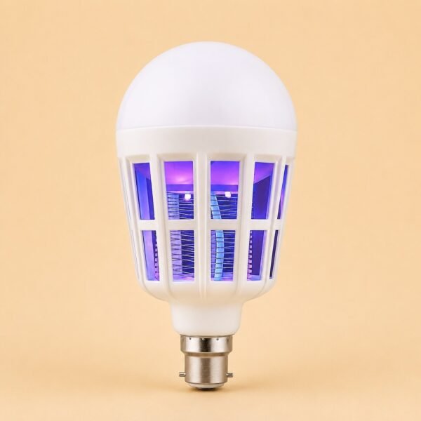 2-in-1 LED Mosquito Killer Bulb | 15W Insect Zapper Light | Silent, Odorless, Energy Saving