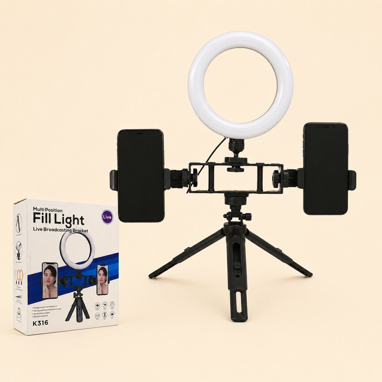 WhatsApp Image 2026-09-05 at 10.48.04 PM 6-Inch Multi-Position Fill Light with Tripod Stand