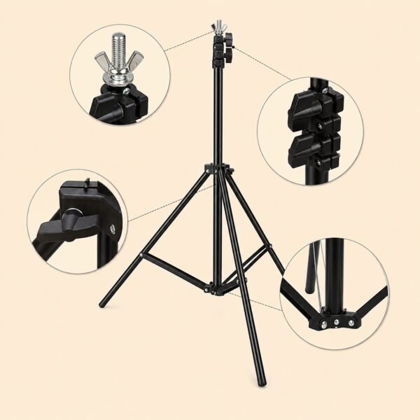 7 Ft Ring Light Stand for Photography & Video | Professional Grade Adjustable Stand