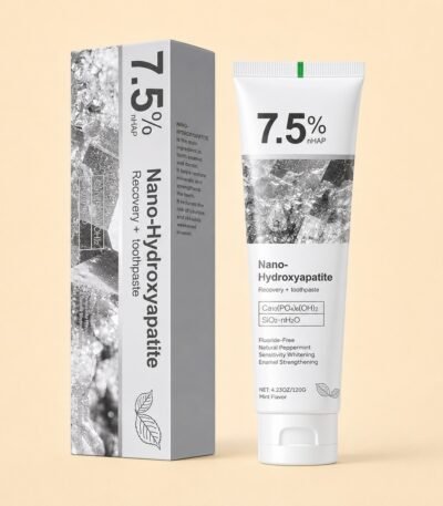 7.5% Nano-Hydroxyapatite Toothpaste, fluoride-free mint formula for sensitive teeth
