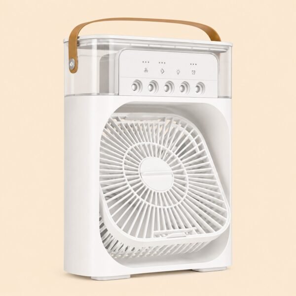 9 Inch Mist Fan | Portable Air Conditioner Fan |  Mist Water, And Humidifier Function | Led Night Light Water Mist | Random Color