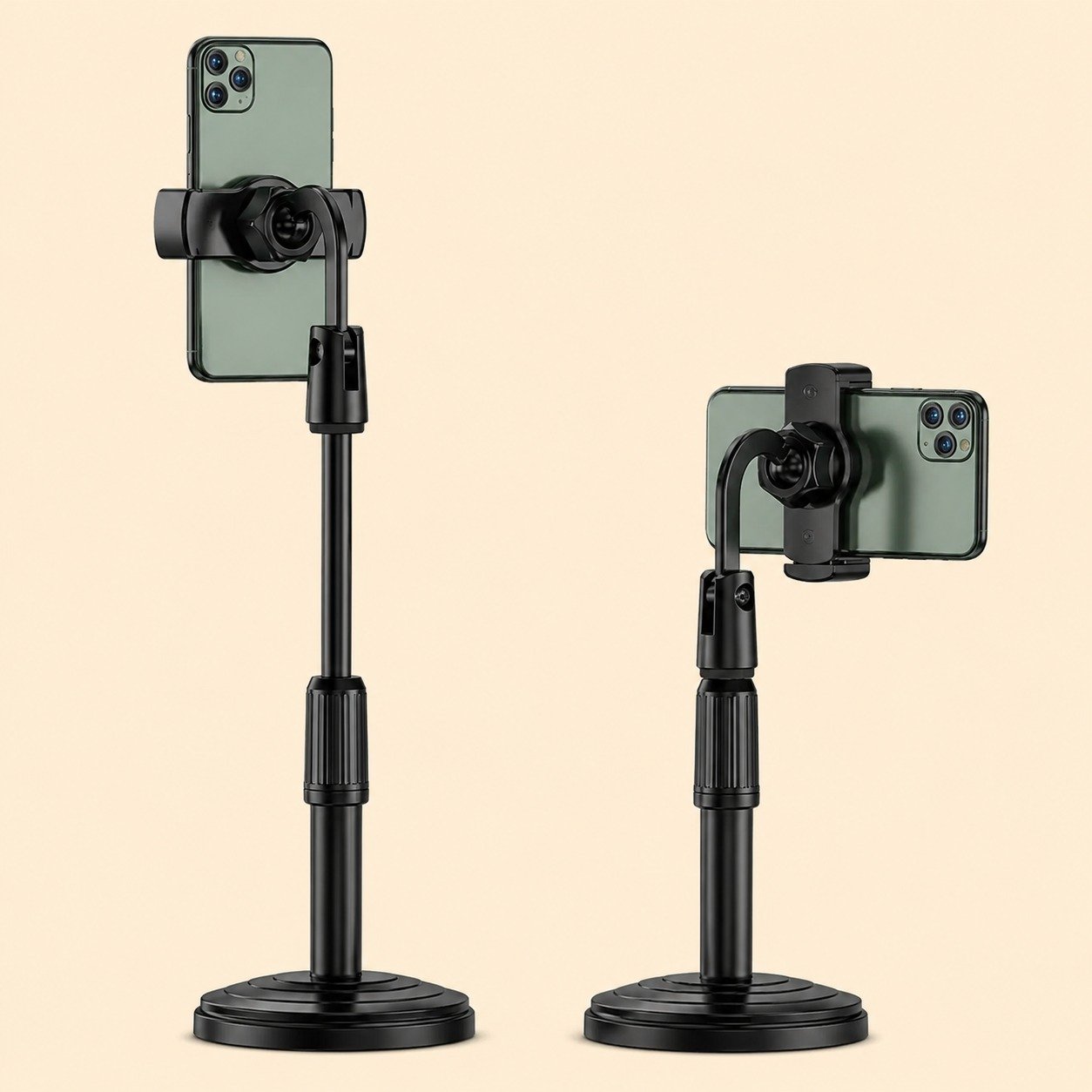WhatsApp Image 2026-09-05 at 11.01.39 PM Adjustable mobile phone stand with flexible gooseneck arm and stable desk clamp for recording, live streaming, and video calls.