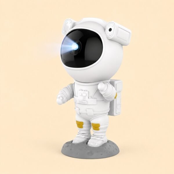 Mini Astronaut Galaxy Projector with remote control projecting stars and nebula lights