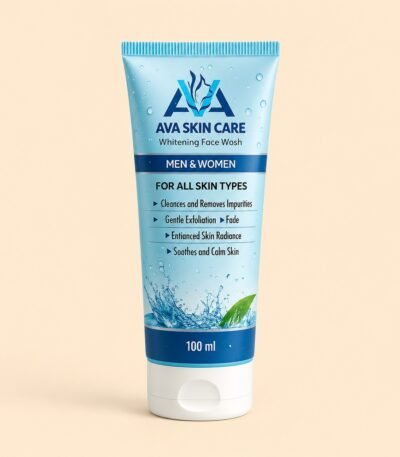 AVA Face Wash with glycolic acid and vitamins for brightening and hydration
