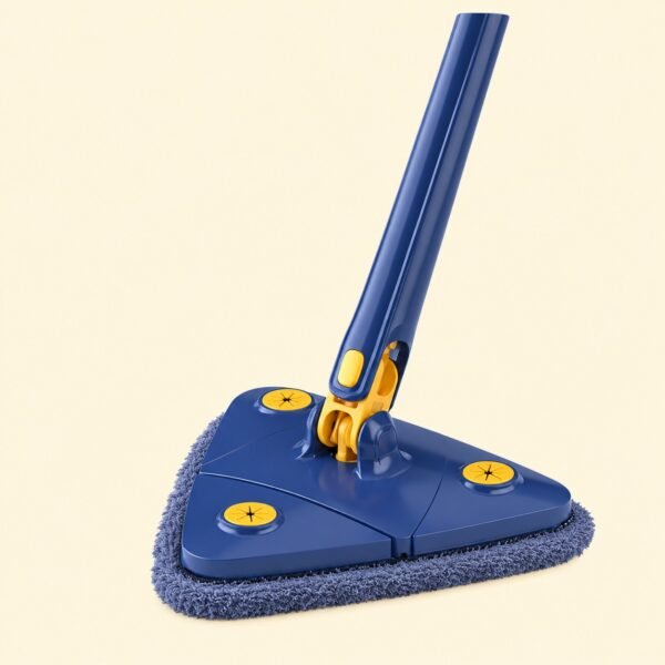 360° Twist Rotatable Triangle Mop with Long Handle Auto Squeeze Design for Floor, Wall, and Ceiling Cleaning