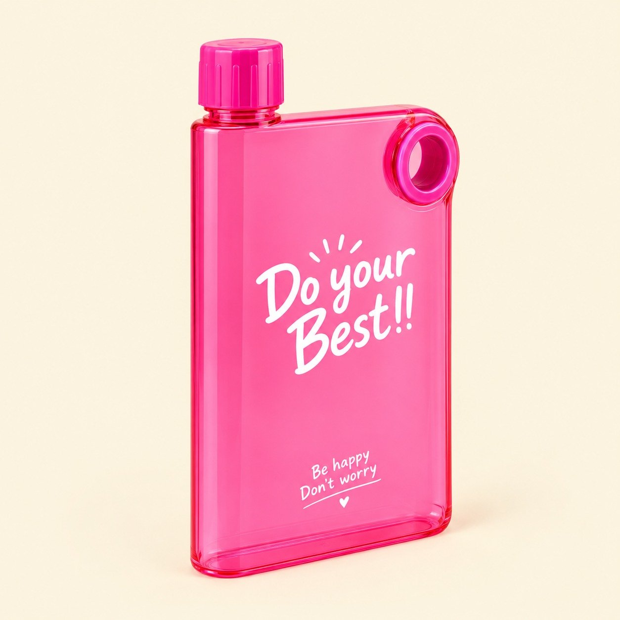 WhatsApp Image 2026-09-07 at 8.51.44 PM Pink Ultra Slim Notebook Style Water Bottle 380ml | Portable Memo Bottle for Travel, School & Office - Image 1