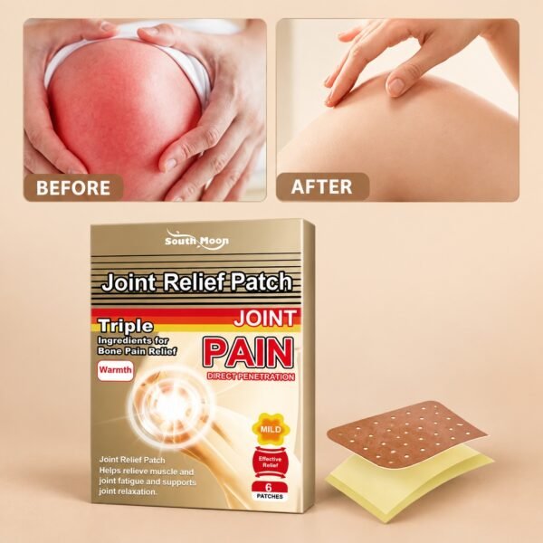 Japanese Herbal Pain Patch for Joint and Muscle Care – Pack of 5