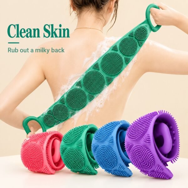 Magic Silicone Brushes Bath Towels | Rubbing Back Mud Peeling Body Massage Shower Extended | Scrubber Skin Clean Brushes Bathroom