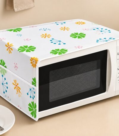 Waterproof oven and microwave cover with double side pockets