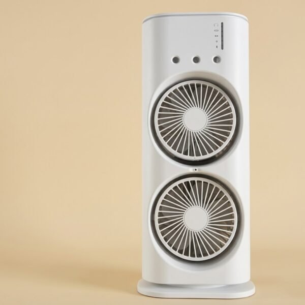 Mini Double Head Mist Fan with LED light humidifier and portable USB air cooler