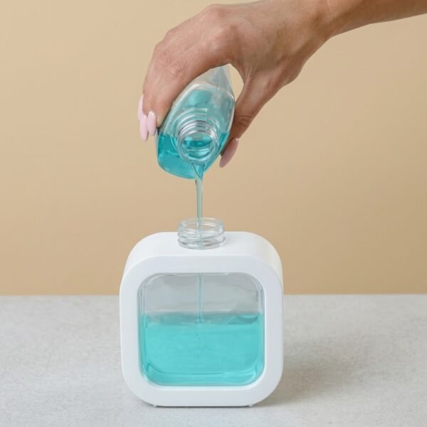 Portable refillable soap dispenser bottle 300ml 500ml clear pump bottle