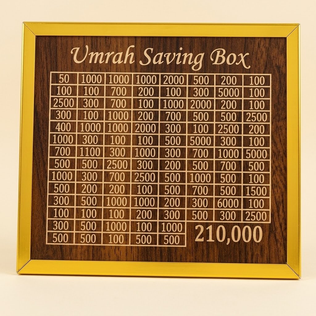 WhatsApp Image 2026-09-18 at 12.45.55 AM Umrah Saving Box – Premium Wooden | Save PKR 210,000 in 280 Days - Image 1
