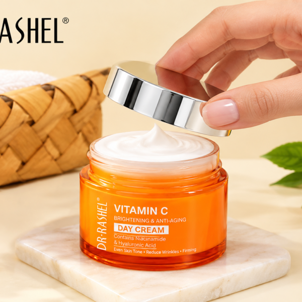 Dr. Rashel Vitamin C Brightening & Anti-Aging DAY Cream | SPF Protection & Radiant Glow Moisturizer (50 g) | Imported