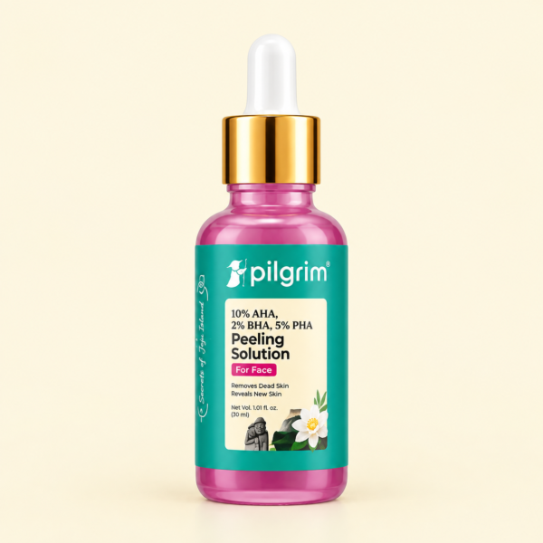 Pilgrim Peeling Solution | Weekend Facial Peel for Deep Cleansing & Exfoliation | Radiant & Even-Toned Skin | For Men & Women | 30ml