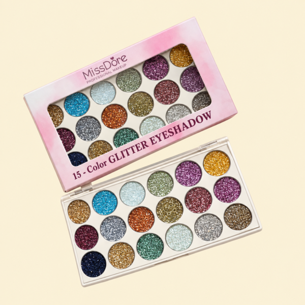 Mocallure 18 Color Glitter Kit | High-Pigment Sparkle Palette for Eyes, Lips & Face Makeup