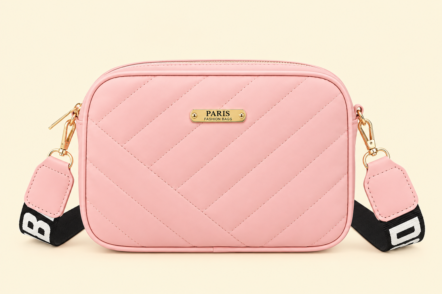bagg Pink Leather Handbag for Girls & Women | Stylish Shoulder & Crossbody Bag | Daily Use & Gift - Image 1