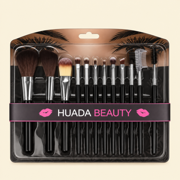 Makeup Brush Set – 12-Piece Professional Beauty Tool Kit