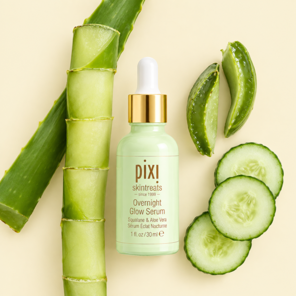 Pixi Overnight Glow Serum 30ml Exfoliating Brightening Serum with 10% Glycolic Acid and Vitamins