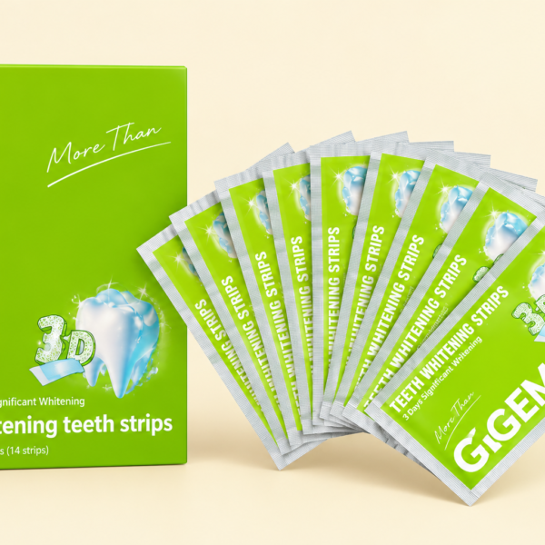Gegemoon 3D Mint Whitening Strips for Teeth – 7-Day Enamel-Safe Kit