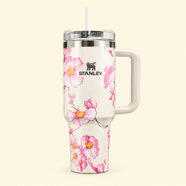 White Barbie Stanlay Tumbler | H2.0 Tumbler 1.18L Limited Edition Double Wall Vacuum Insulated