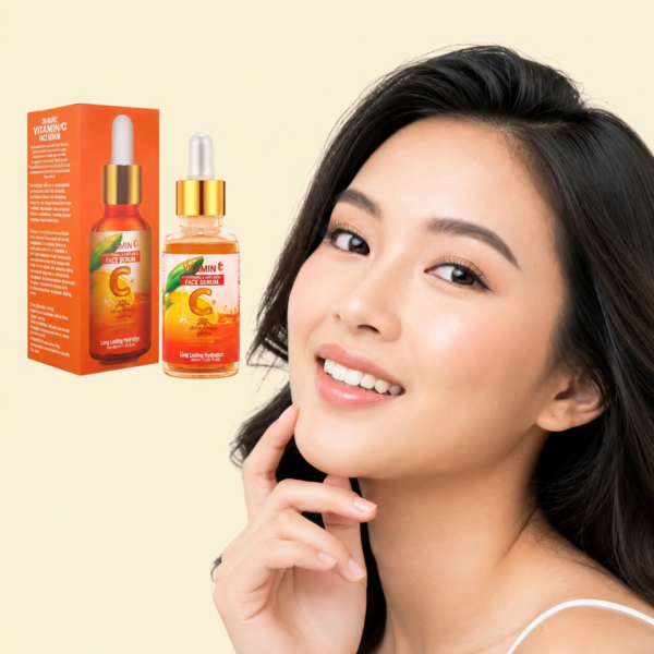Liru Collagen Vitamin C Serum Orange 30ml Brightening Anti-Aging Face Serum for Glowing Skin