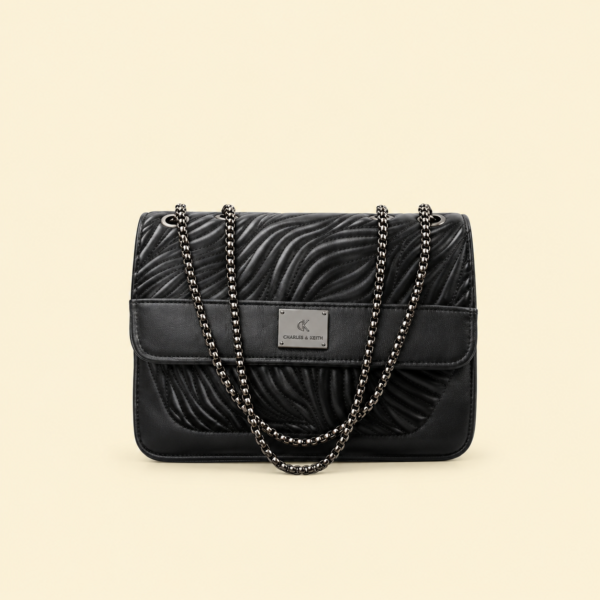 Women’s Grey Faux Leather Shoulder Bag – Elegant Crescent Handbag for Work and Casual Use
