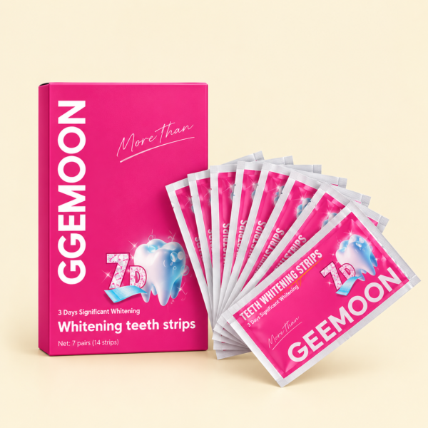 Gegemoon 7D Teeth Whitening Strips 7-Day Kit with 7 Pairs and Mint Flavor