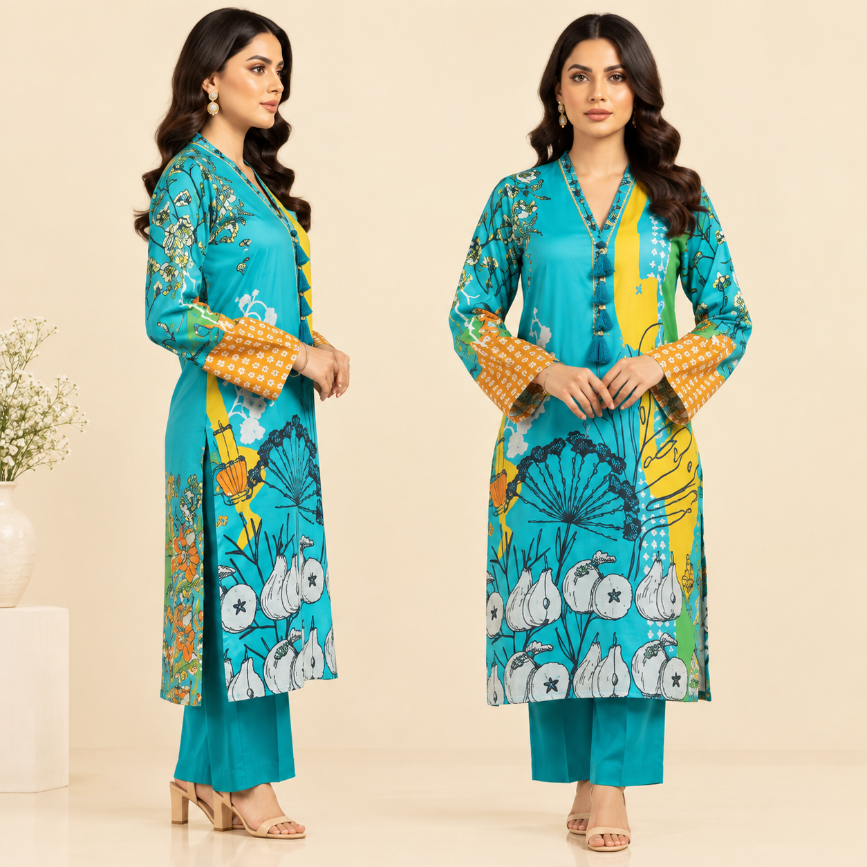 e9bdda16-2134-4daf-b4f1-0024023fd4a5 (1) Swiss Lawn 1-Piece Shirt for Women | Trending All-Over Print | Unstitched - Image 1