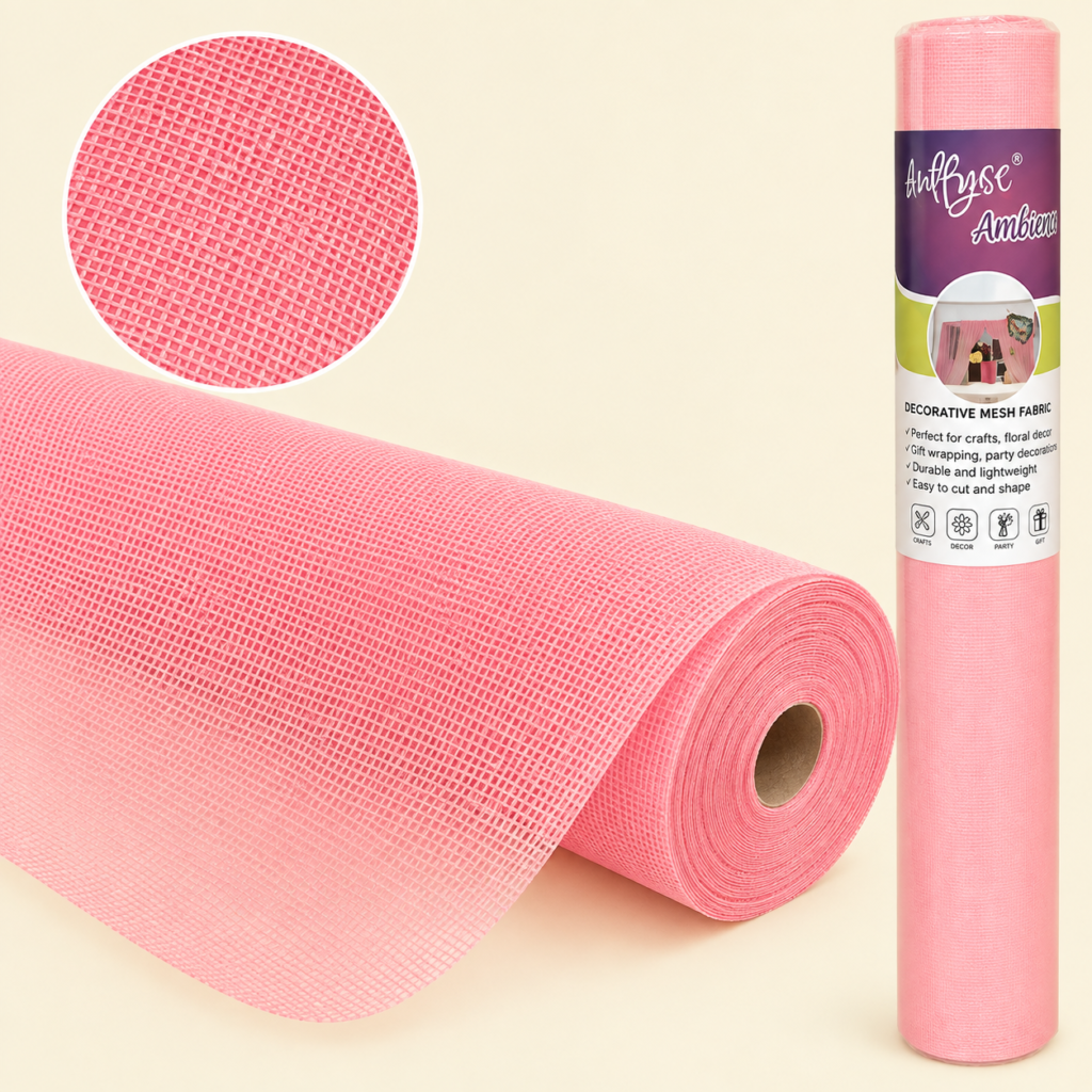 Pink anti-slip waterproof washable liner for fridge shelves and kitchen cabinets