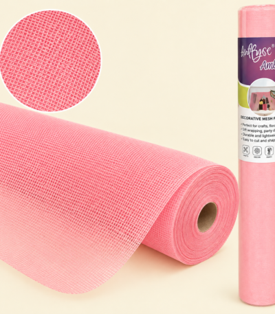 Pink anti-slip waterproof washable liner for fridge shelves and kitchen cabinets