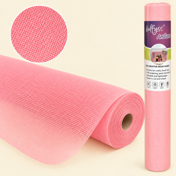 Pink anti-slip waterproof washable liner for fridge shelves and kitchen cabinets