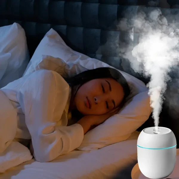 USB Portable 3-in-1 Air Humidifier | Mute, Colorful LED Light & Aromatherapy | For Home, Office & Car